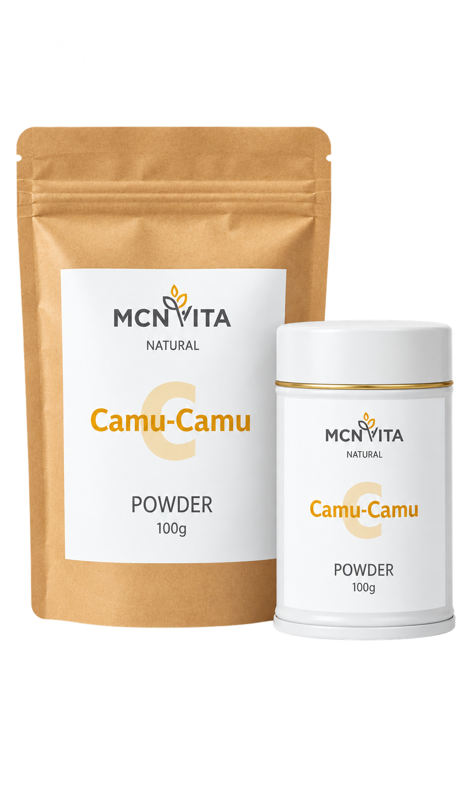 MCNVita Camu-Camu Pulver, 100 g, mit Dose und Nachfüllpackung