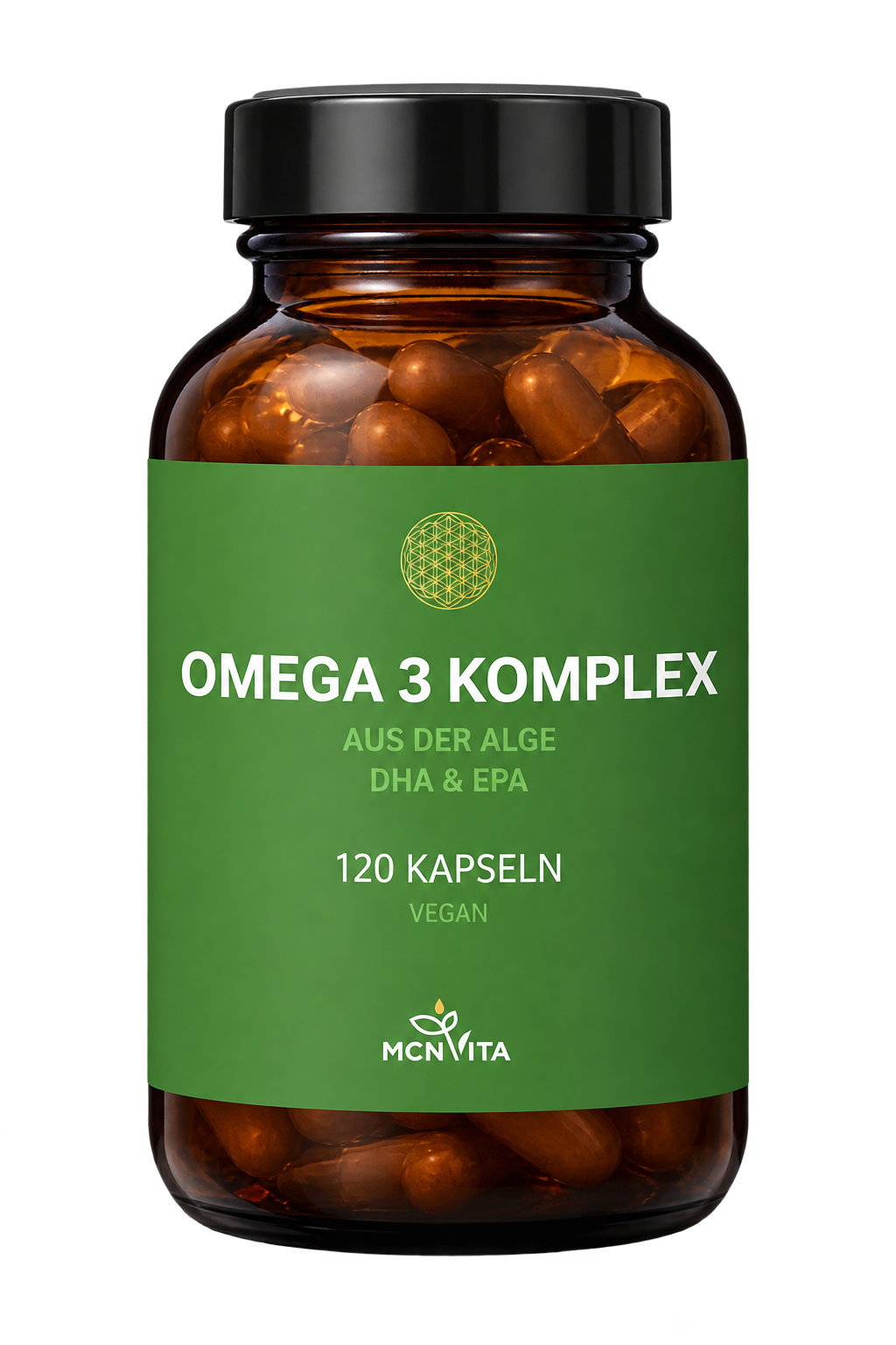 MCNVita Omega-3-Komplex aus Algenöl, 120 Kapseln